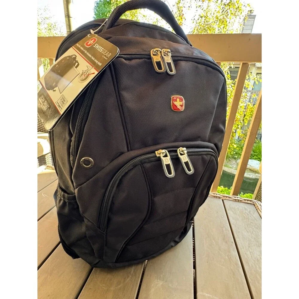 NWT Wenger SwissGear Black Laptop Backpack